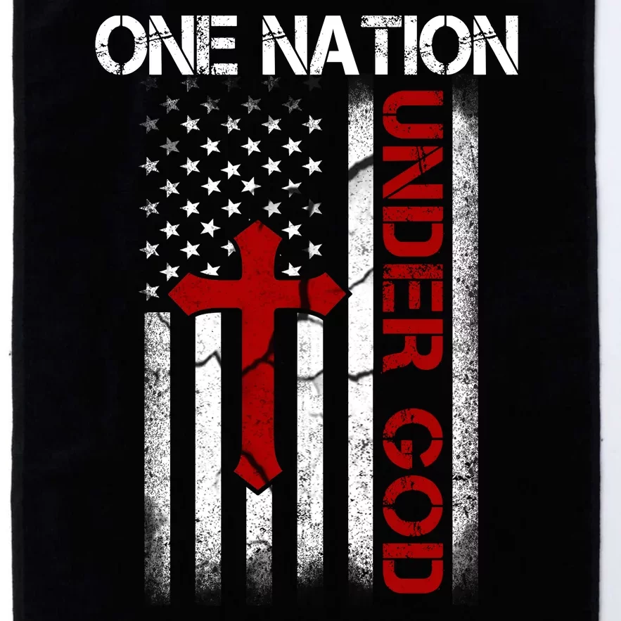 One Nation Under God American Christian Flag Platinum Collection Golf Towel