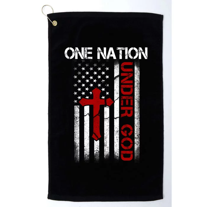 One Nation Under God American Christian Flag Platinum Collection Golf Towel