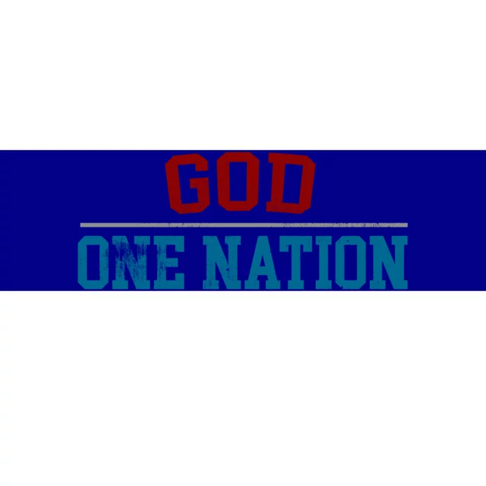 One Nation Under God American Christian Patriotic Pride Great Gift Bumper Sticker