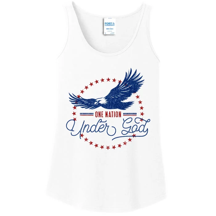 One Nation Under God Ladies Essential Tank