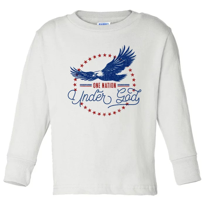 One Nation Under God Toddler Long Sleeve Shirt