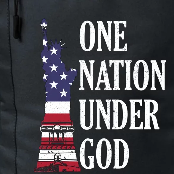 One Nation Under God Patriotic American Tee Gift Daily Commute Backpack