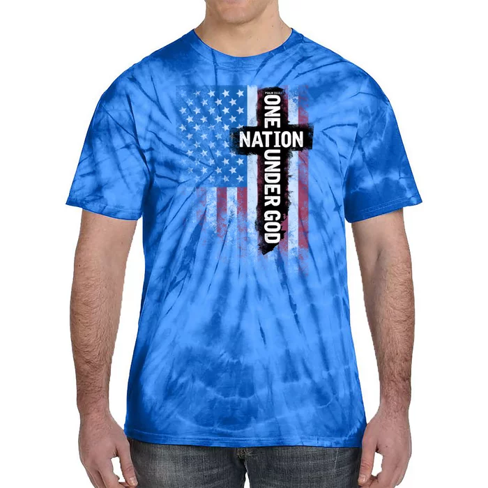 One Nation Under God Meaningful Gift Tie-Dye T-Shirt