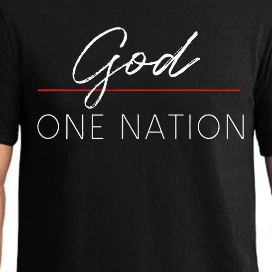 One Nation Under God American Christian Patriotic USA Pajama Set