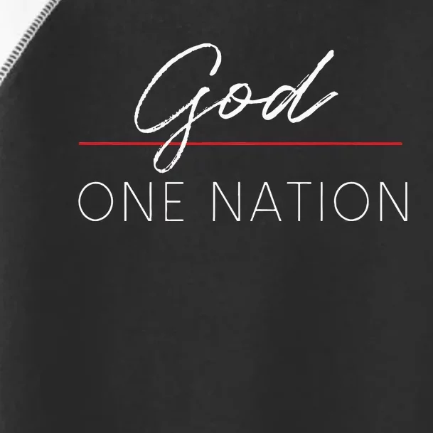 One Nation Under God American Christian Patriotic USA Toddler Fine Jersey T-Shirt