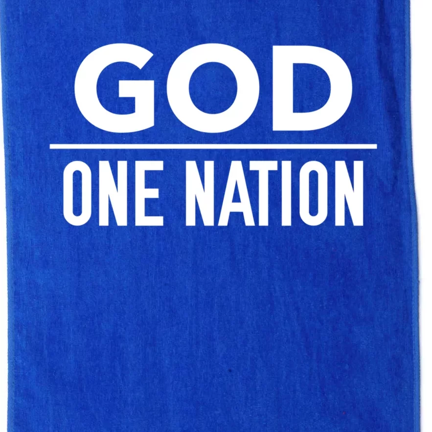 One Nation Under God Usa Creative Design Gift Platinum Collection Golf Towel