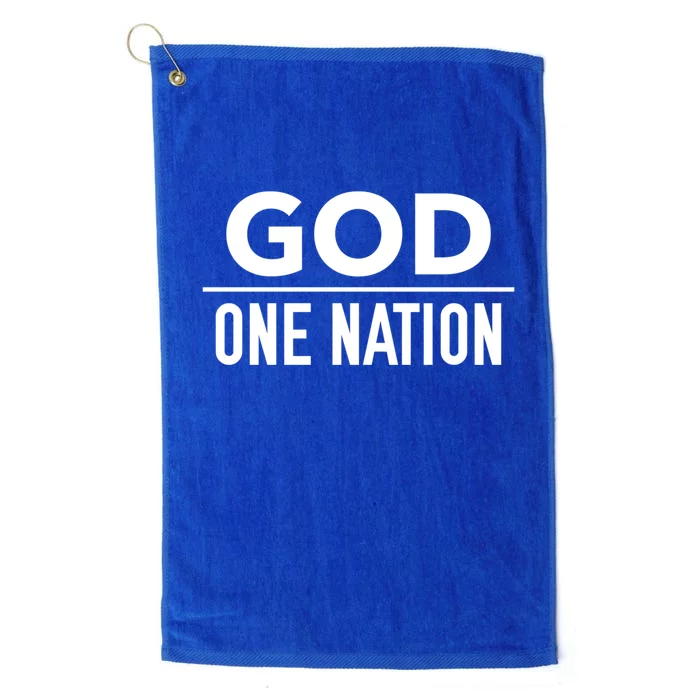 One Nation Under God Usa Creative Design Gift Platinum Collection Golf Towel