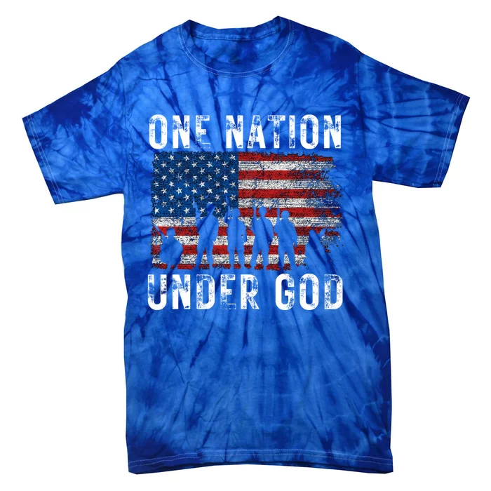 One Nation Under God Pledge Of Allegiance Great Gift Tie-Dye T-Shirt