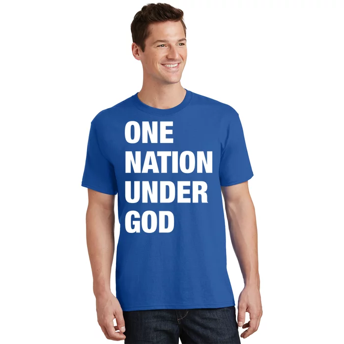 One Nation Under God Bold Design Gift T-Shirt