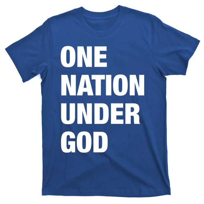 One Nation Under God Bold Design Gift T-Shirt