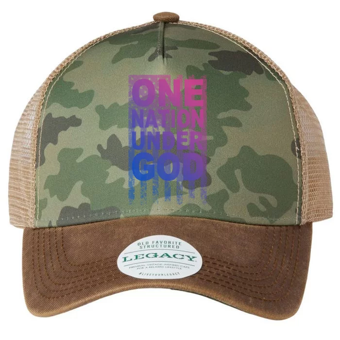 One Nation Under God Not Governt Conservative Gift Legacy Tie Dye Trucker Hat