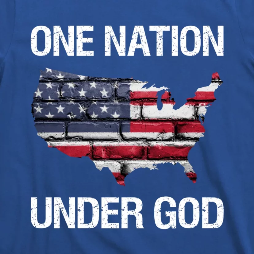 One Nation Under God American Flag Gift T-Shirt