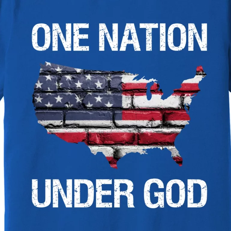 One Nation Under God American Flag Gift Premium T-Shirt