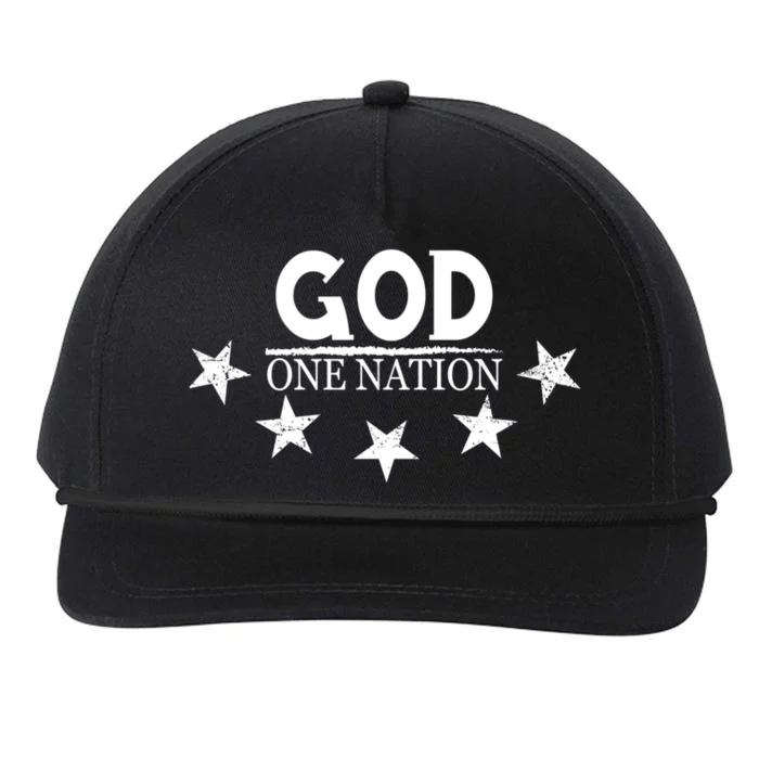 One Nation Under God Proud American Patriotic Cute Gift Snapback Five-Panel Rope Hat