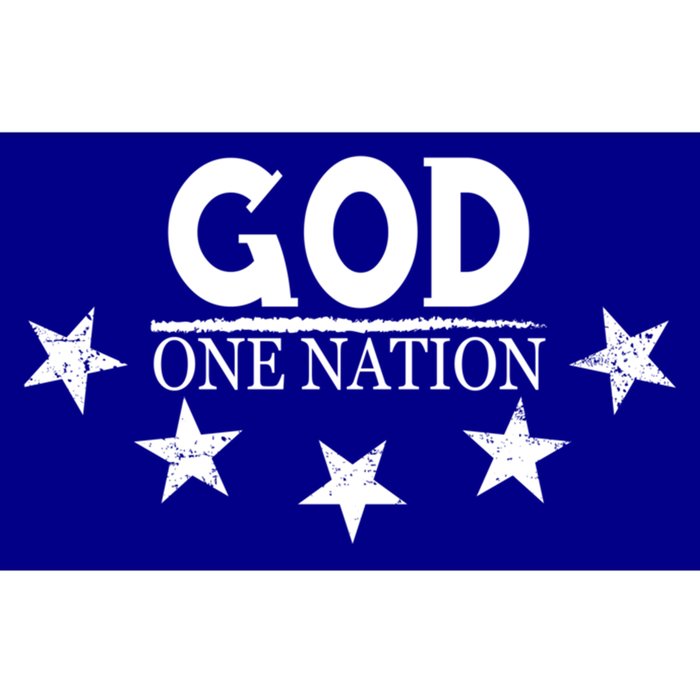 One Nation Under God Proud American Patriotic Cute Gift Bumper Sticker