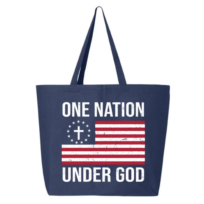 One Nation Under God American Christian Flag 25L Jumbo Tote