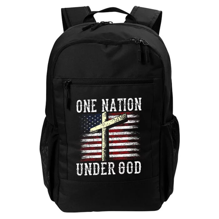 One Nation Under God America American Us Usa Patriotic Us Daily Commute Backpack