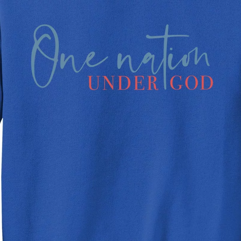 One Nation Under God American Cross Gift Tall Sweatshirt