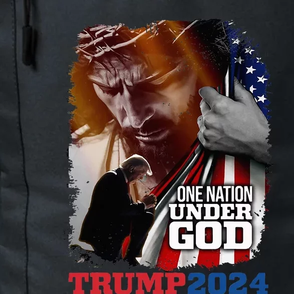 One Nation Under God President Trump 2024 America Christian Daily Commute Backpack