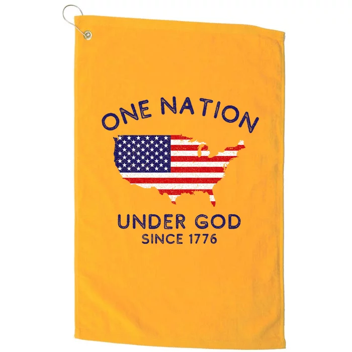 One Nation Under God Since 1776 Patriotic American July 4th Platinum Collection Golf Towel