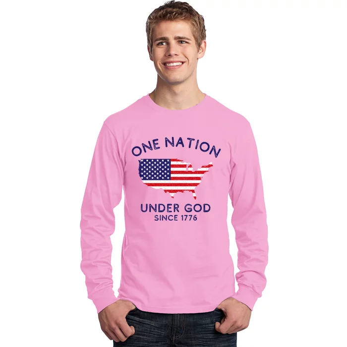 One Nation Under God Since 1776 Patriotic American July 4th Long Sleeve Shirt