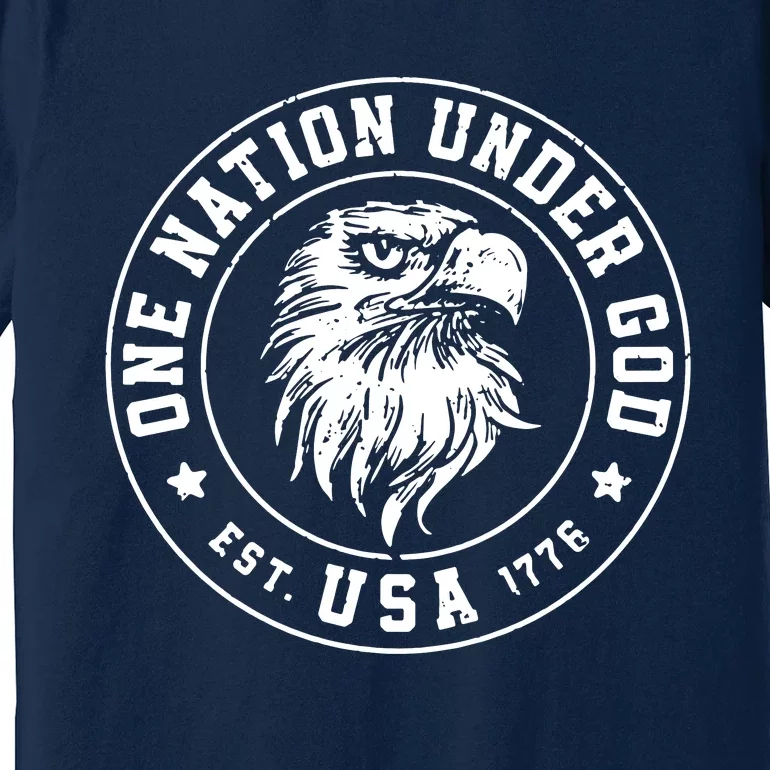 One Nation Under God Usa Premium T-Shirt