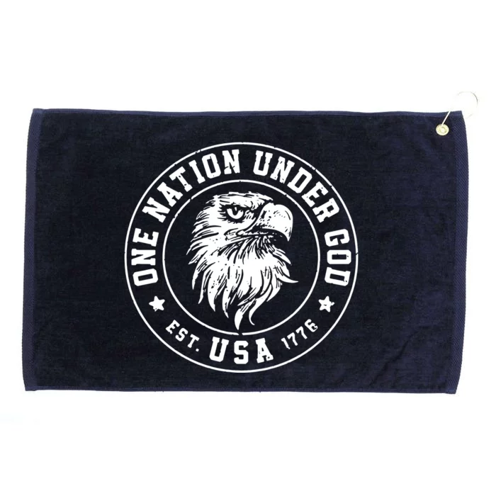 One Nation Under God Usa Grommeted Golf Towel