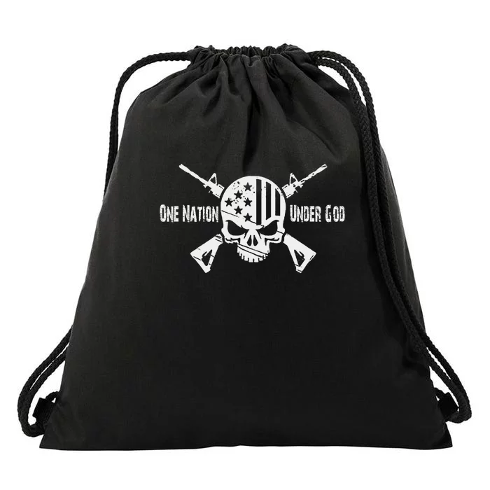 One Nation Under God Drawstring Bag