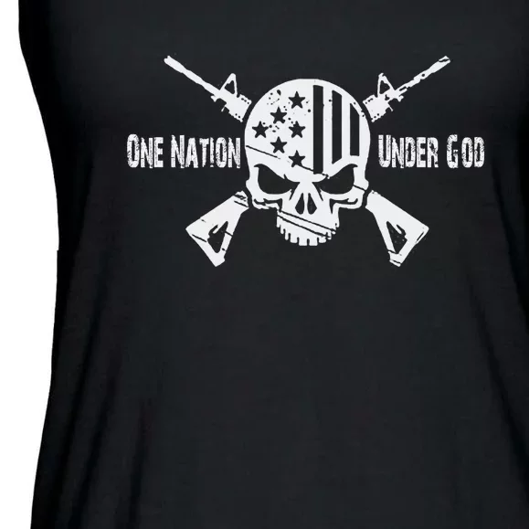 One Nation Under God Ladies Essential Flowy Tank