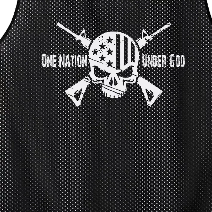 One Nation Under God Mesh Reversible Basketball Jersey Tank