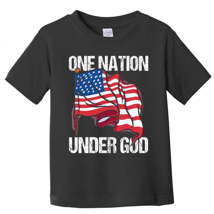 One Nation Under God American Usa Us America Patriotic Us Toddler T-Shirt