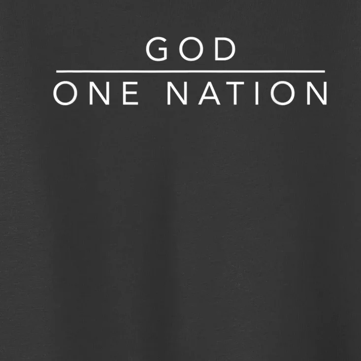 One Nation Under God Line Art Patriotic Christian Toddler T-Shirt