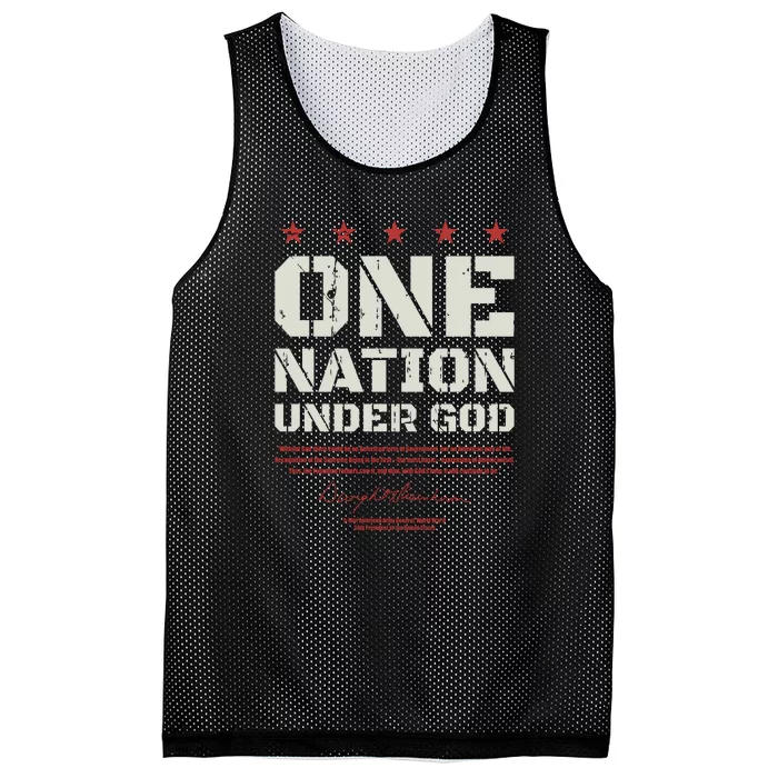 One Nation Under God Dwight Eisenhower Mesh Reversible Basketball Jersey Tank