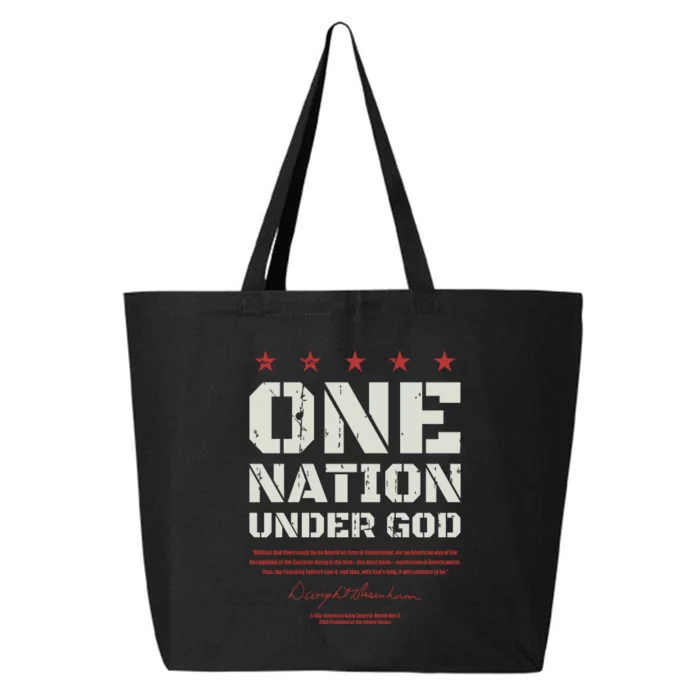 One Nation Under God Dwight Eisenhower 25L Jumbo Tote