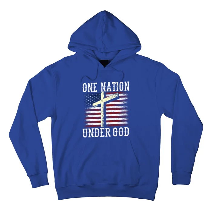 One Nation Under God America American Us Usa Patriotic Us Gift Hoodie