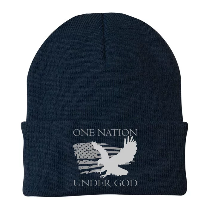 One Nation Under God American Patriots Funny Gift Knit Cap Winter Beanie