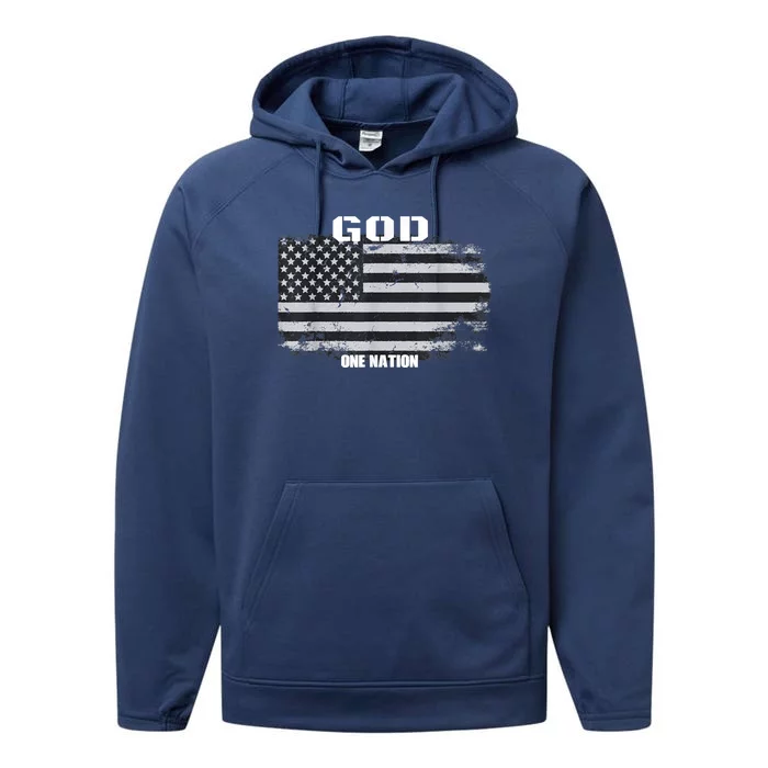 One Nation Under God Performance Fleece Hoodie