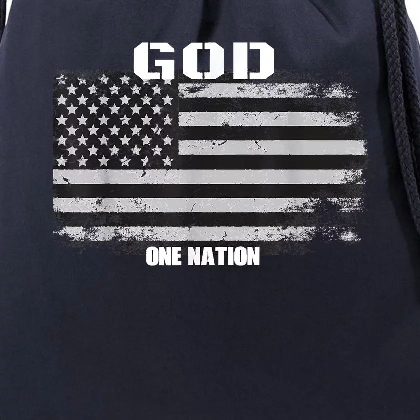 One Nation Under God Drawstring Bag