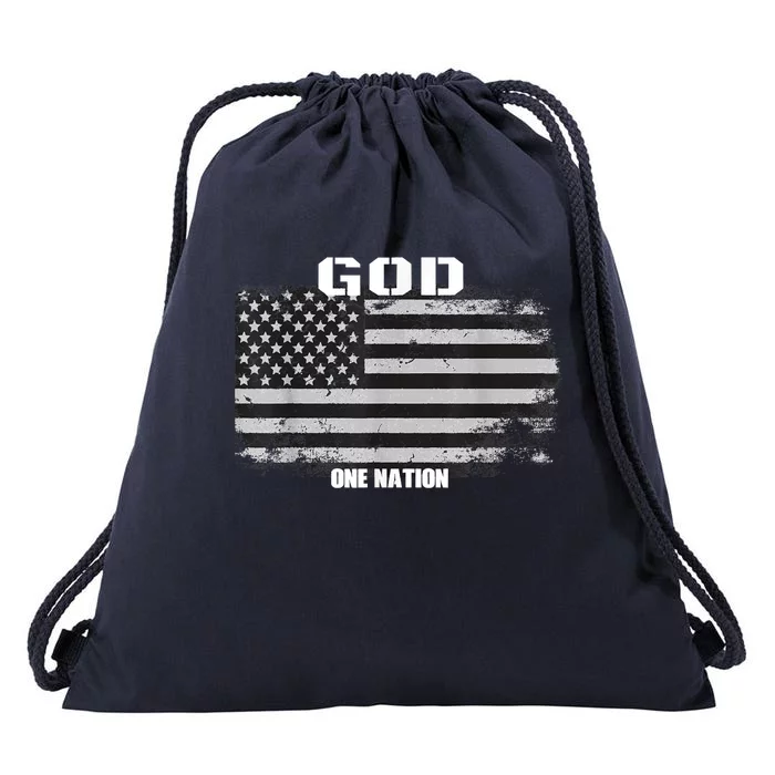 One Nation Under God Drawstring Bag