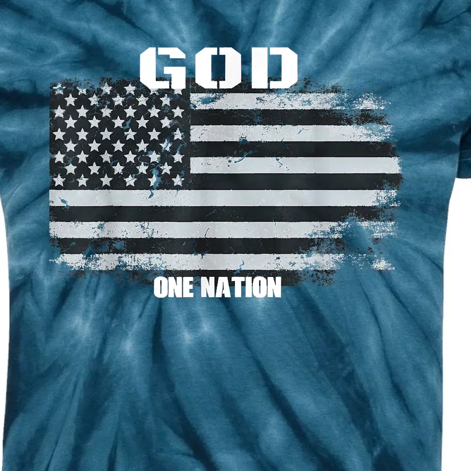 One Nation Under God Kids Tie-Dye T-Shirt