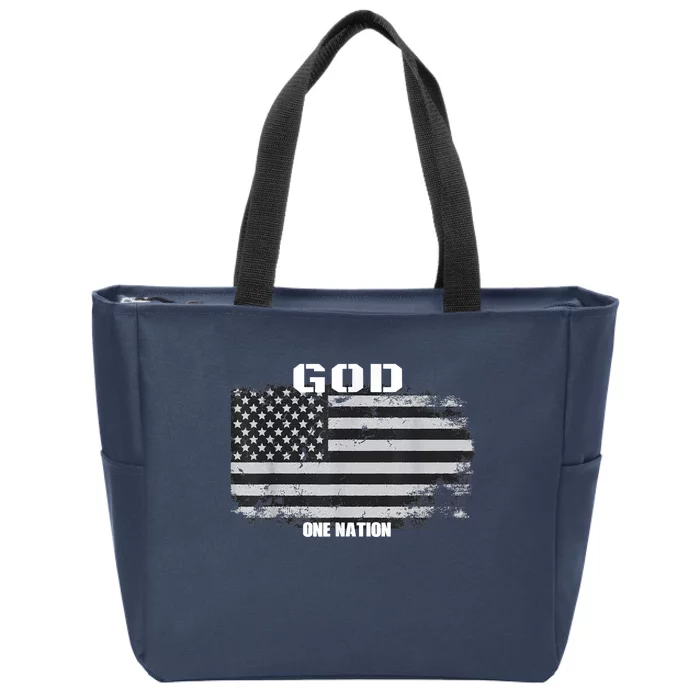 One Nation Under God Zip Tote Bag