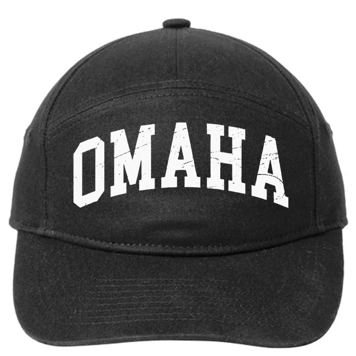 Omaha Nebraska Vintage Worn Design Classic 7-Panel Snapback Hat