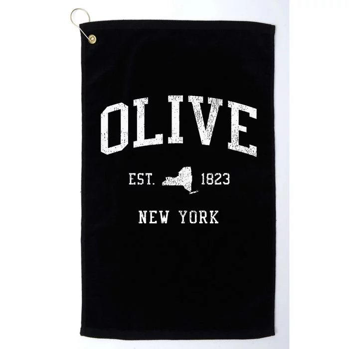 Olive Ny Vintage Athletic Sports Platinum Collection Golf Towel