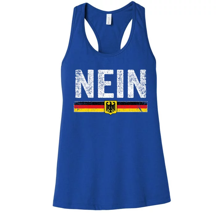 Oktoberfest Nein Vintage Germany Flag Women's Racerback Tank