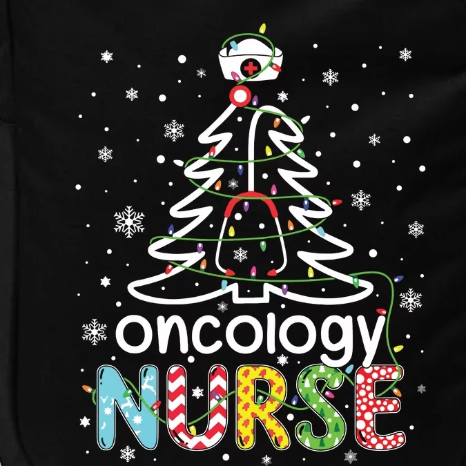 Oncology Nurse Xmas Tree Funny Nursing Christmas Pattern Impact Tech Backpack