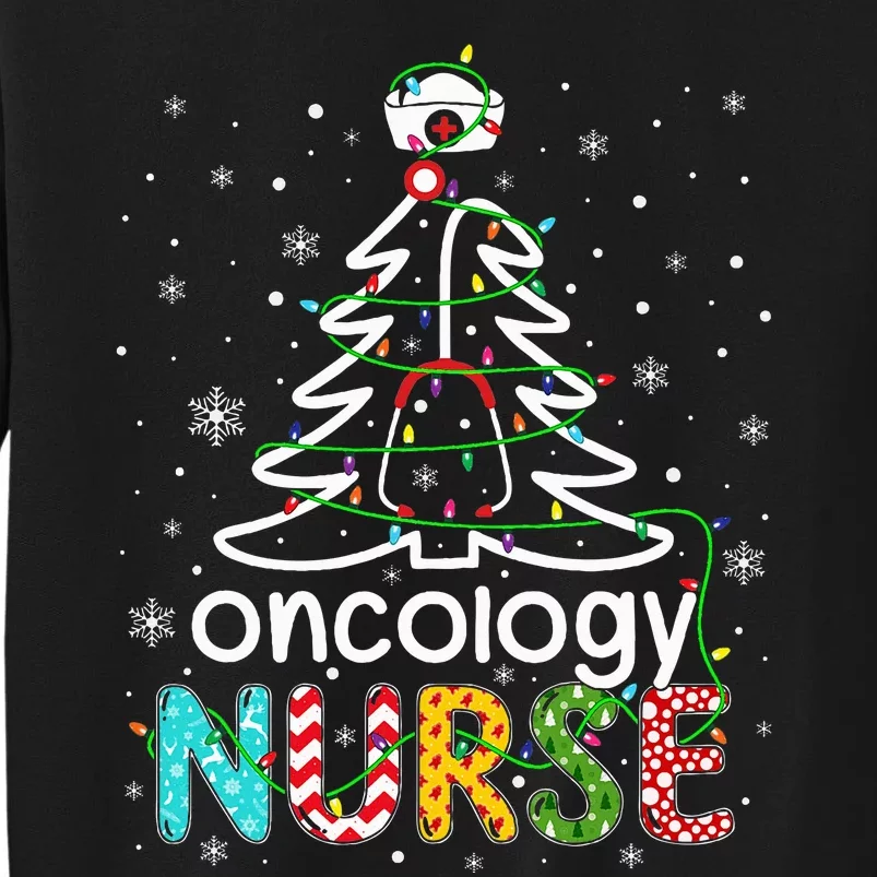 Oncology Nurse Xmas Tree Funny Nursing Christmas Pattern Sweatshirt