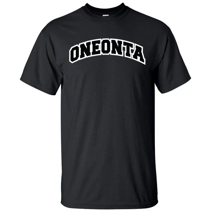 Oneonta New York Varsity Style Vintage Red Tall T-Shirt