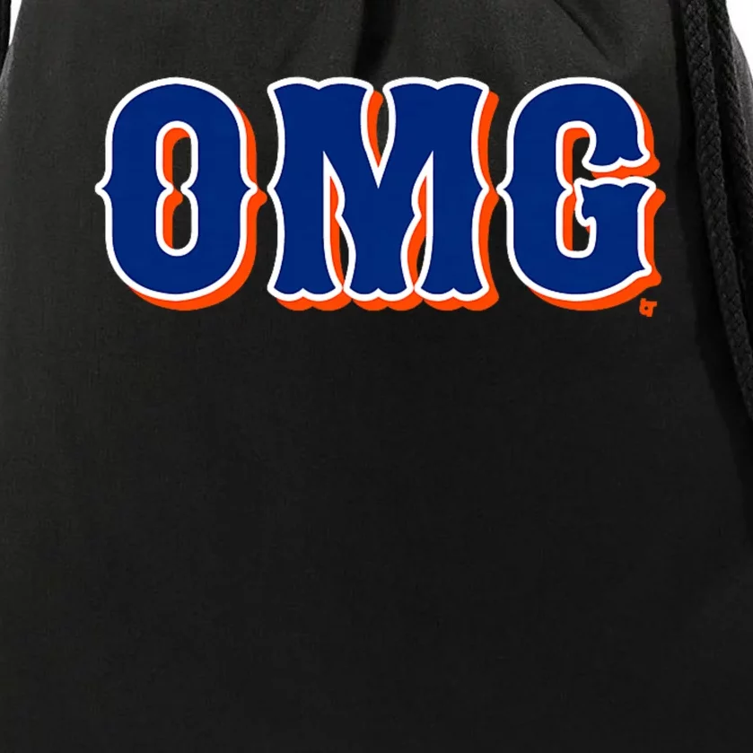 Omg New York Baseball Drawstring Bag