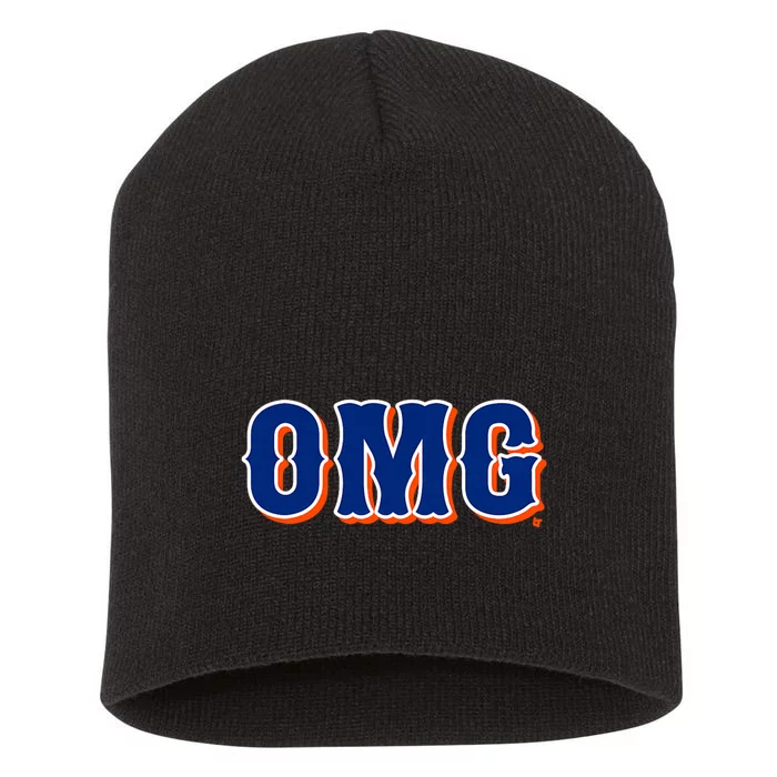 Omg New York Baseball Short Acrylic Beanie