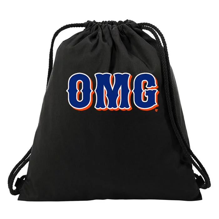 Omg New York Baseball Drawstring Bag